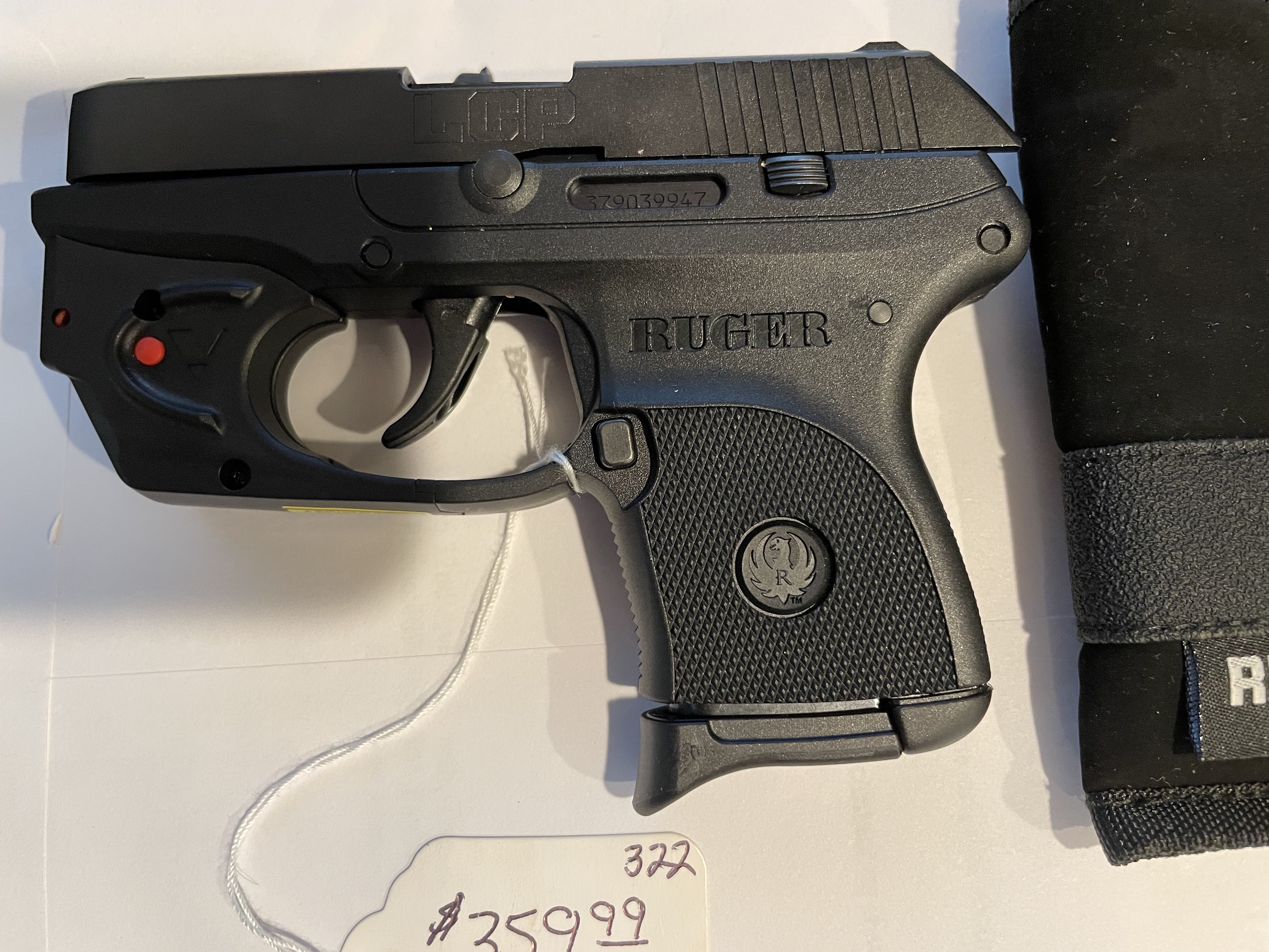 Ruger LCP w/ holster, Viridian E-Series Red Laser